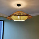 GobekUsa Hemp Rope Rattan Weave Chandelier LED Pendant Lights for Home Decor & Dining