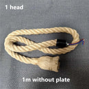GobekUsa Hemp Rope Pendant Lights Retro Loft Industrial Hanging Lamp for Living Room Home Decor