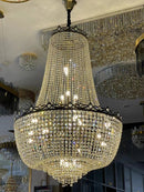 GobekUsa Crystal LED Chandelier for Living & Dining Room Luxury