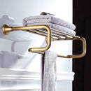 GobekUsa Antique Brass Bathroom Accessory Set: Towel Rack, Paper Holder, Soap Dish, Towel Ring, & More