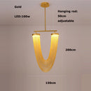 GobekUsa LED Aluminum Ceiling Chandelier Lighting Hanging Lamps for Foyer