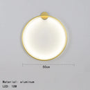 GobekUsa Gold Black Ring LED Wall Light Living Room Bedroom Lamp Seconce