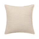 GobekUsa Linen Embroidery Leaves Cushion Cover 45x45cm Beige Green Aesthetic Throw Pillow