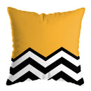 GobekUsa Geometric Deer Print Pillowcase 45x45cm - Yellow Home Decor
