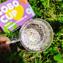 GobekUsa Double Wall Glass Cup with Heart Bubble Quicksand - 190ml - Creative Multicolor Mug