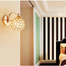 GobekUsa Crystal Wall Sconce: Elegant Bedroom Bedside Wall Light for Home Lighting