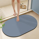GobekUsa Diatom Ooze Bath Rug: Super Absorbent Non-slip Mat for Bathroom & Toilets