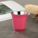 GobekUsa Double Wall Espresso Mugs 80ml - Set of 2 Stainless Steel Heat Insulated Cups