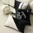 GobekUsa Embroidered Black White Minimalist Cushion Cover Light Luxury Home Decor Pillow