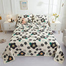 GobekUsa Cotton Double Bedspread Set with Floral Design for Healthy Home Bed Decor