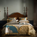 GobekUsa 200S Egyptian Cotton Embroidery Bedding Set - Queen King Size Linens