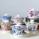 GobekUsa 350ml Ceramic Gaiwan Porcelain Tea Cup Set