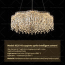 GobekUsa Crystal Chandelier Modern Luxury Light for Living Room, Dining, Bedroom - 2024 New