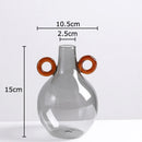 GobekUsa Clear Glass Vase Hydroponics Plant Pot Room Decor Floral Vases Aesthetic Pieces