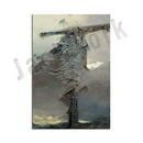 GobekUsa Beksinski Surreal Art Poster - Gothic Wall Art Canvas Print