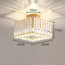 GobekUsa Glass Crystal LED Ceiling Chandelier for Home Decor