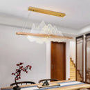 GobekUsa Chinese Style Wood Art Chandelier for Modern Zen Atmosphere