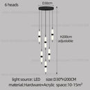 GobekUsa LED Staircase Chandelier Ceiling Living Room Lighting Decoration