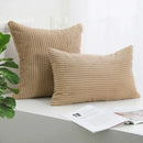 GobekUsa Corduroy Striped Cushion Cover 30x50/40/45/50/55/60cm - Home Sofa Décor