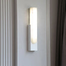 GobekUsa Grey Marble LED Wall Sconce: Nordic Style Metal Bedside Lamp