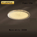 GobekUsa Crystal Round Ceiling Lamp: Nordic Light Luxury LED Home Lighting for Bedroom and Living Room