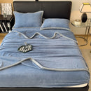 GobekUsa Carved Velvet Blanket: Soft, Warm Sofa Throw for Autumn & Winter