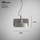 GobekUsa Cement Pendant Lamp Retro Lights