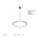 GobekUsa LED Square Sensor Chandelier for Living Room Lighting