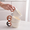 GobekUsa Alkali Water Biscuit Mug Ceramic Teacup & Saucer Set
