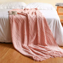 GobekUsa Knitted Wool Blanket - Soft Nordic Throw for Sofa, Bed, or Office