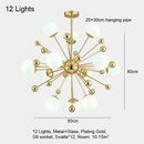 GobekUsa Gold LED Glass Pendant Light for Modern Indoor Lighting