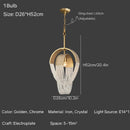 GobekUsa Crystal Tassels LED Ceiling Chandelier for Elegant Home Decor Lighting