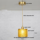 GobekUsa Glass Crystal LED Pendant Light - Adjustable Luxury Fixture for Kitchen, Foyer, Bathroom