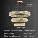 GobekUsa Crystal Chandelier Luxury LED Lighting for Living Dining Kitchen Bedroom