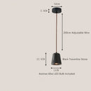 GobekUsa Black Travertine LED Pendant Lamp for Dining Living Room Bedroom and Cafe