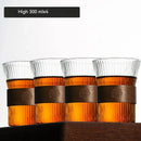GobekUsa Japanese Walnut Tea Cup Set - High-Grade Glass Coffee & Flower Tea Cups
