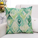 GobekUsa Green Plant Leaves Flower Linen Cushion Cover - Modern Sofa Throw Pillow Cover