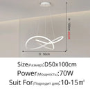 GobekUsa Cloud Chandelier Nordic Modern Living Room Ceiling Lamp