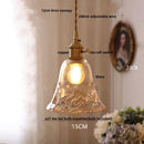 GobekUsa Bubble Glass Ball LED Pendant Lamp with Copper Knob Switch - Nordic Modern Home Decor