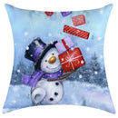GobekUsa Christmas Pillowcase Deer Santa Tree Bear Print Cushion Cover