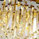 GobekUsa Crystal Ceiling Lamp: Modern Luxury Gold Round LED Living Room Lighting Fixtures