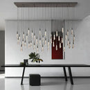 GobekUsa Crystal Water-drop Ceiling Chandelier, Elegant Dining Room Décor.