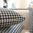 GobekUsa Chic Houndstooth Pillow Cover - Square Weave Cushion for Modern Home