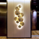 GobekUsa Large Metal Gold Wall Sconce Lamps LED Modern Luxury Home Decor Light