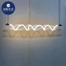GobekUsa Gold LED Chandelier: Nordic Minimalist Dimming Pendant Lights for Home Decor