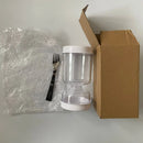 GobekUsa Hourglass Pickle & Olive Dispenser Jar for Kitchen Juice Separator