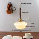 GobekUsa Copper Ceramic LED Pendant Light with Knob Switch - 4w Bulb & Lamparas Colgante