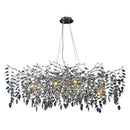 GobekUsa Crystal Pendant Chandelier Luxury LED Lighting Branch Design for Living and Dining Rooms