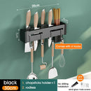 GobekUsa Kitchen Organizer: Wall-mounted Multifunction Knife and Chopsticks Storage Rack
