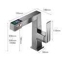 GobekUsa LED Basin Faucet Pull Out Mixer Tap Hot Cold Water Bathroom Sink Vanity
